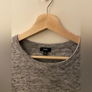 Vince Men’s Gray Speckled Crewneck Sweater